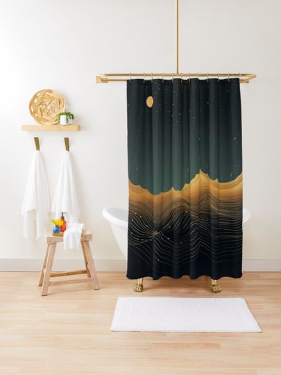 Discover Dream Waves | Shower Curtain