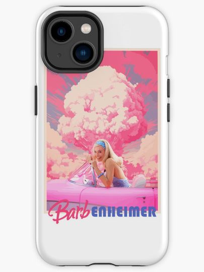Discover Barbie x Oppenheimer | Barbenheimer mashup | iPhone Case