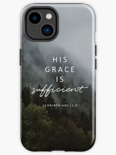 Discover His grace is sufficient | iPhone Case