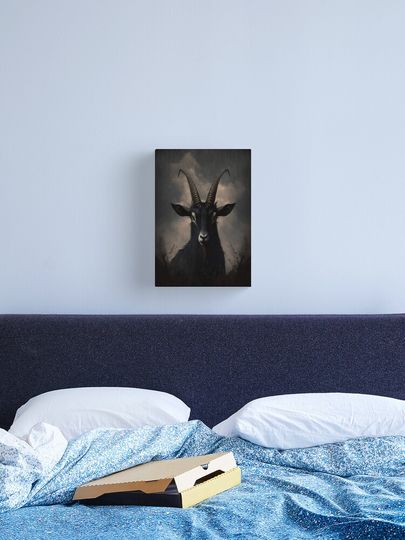 Discover Omen - Gothic Goat Artwork | Canvas Print