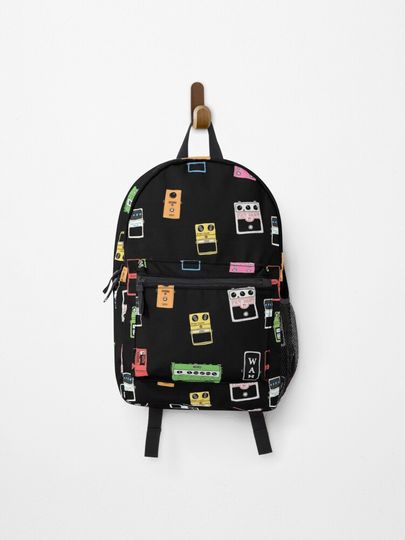 Discover GUITAR PEDALS Sticker Pack / All Over Print / Mug Recording Studio Engineer Guitarist Gear Foot Effect Pedals Music Illustration Mug Sticker T-Shirt Etc... | Backpack