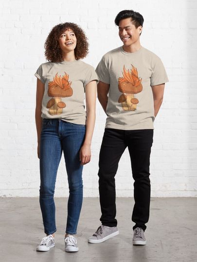 Discover Tiny dragon sleeping on a mushroom | Classic T-Shirt