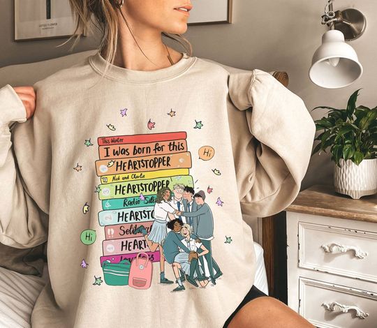 Discover Heartstopper Series Book Charlie and Nick Graphic Tee