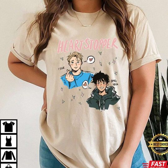 Discover Heartstopper Nick And Charlie LGBT Shirt, Heartstopper Leaves tshirt, Nick Nelson, Charlie Spring, LGBTQ Pride T-Shirt