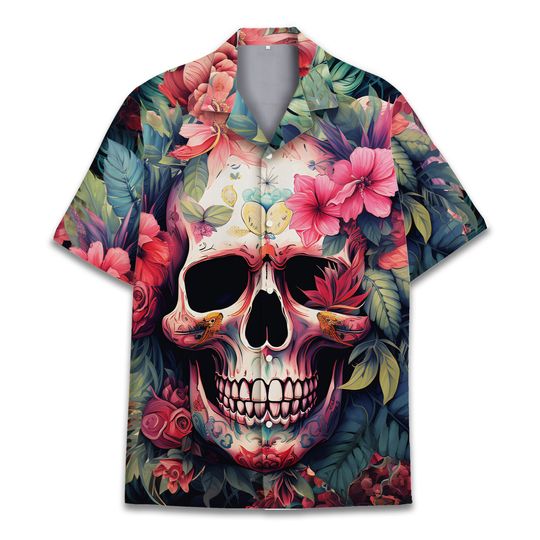 Discover Floral Skull Hawaiian, Flower Skull Hawaiian