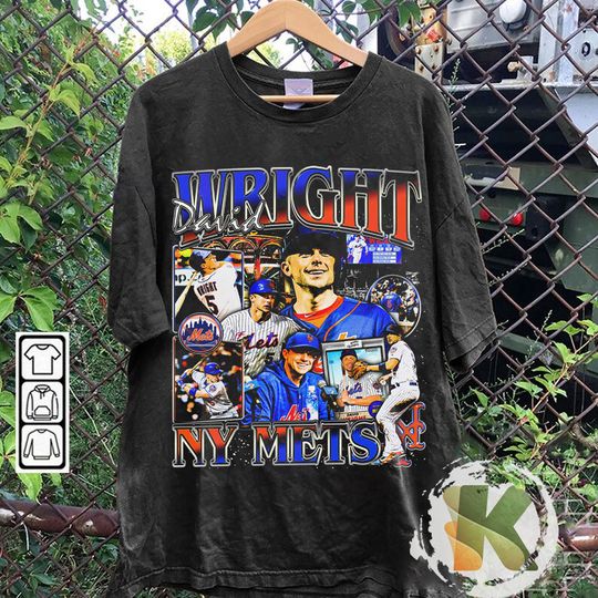 Discover Vintage 90s Graphic Style David Wright T-Shirt