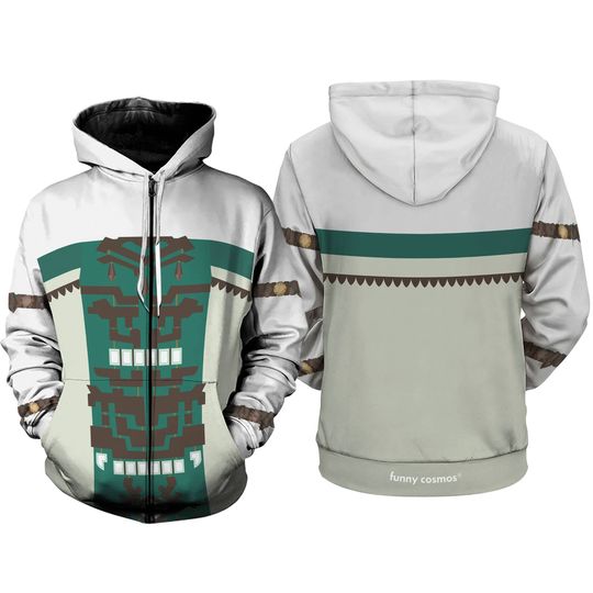 Discover Zelda Princess 3D Zip Hoodie Zelda Costume