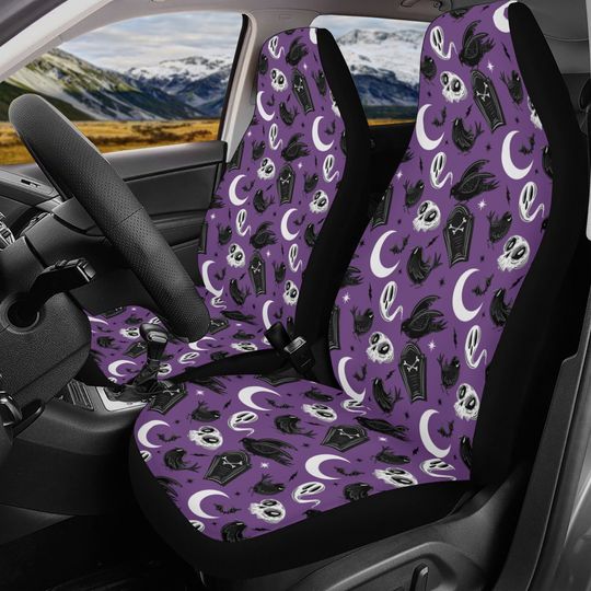 Discover Halloween Car Seat Cover