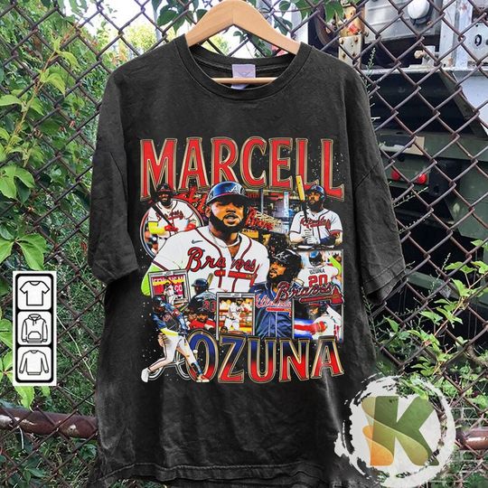 Discover Vintage 90s Graphic Style Marcell Ozuna T-Shirt Vintage Sport Tee