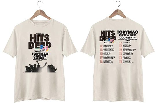 Discover Tobymac Hits Deep Tour 2023 Shirt, Toby Mac 2023 Tour Shirt