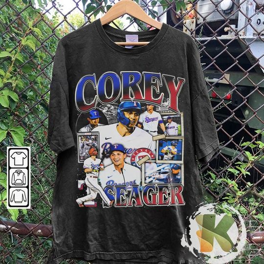 Discover Vintage 90s Graphic Style Corey Seager T-Shirt, Vintage Sport Tee
