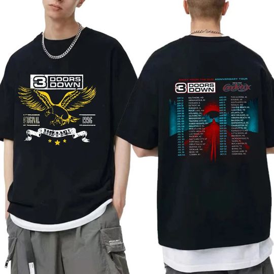 Discover 3 Doors Down Band Shirt, Away From the Sun Anniversary Tour 2023 Shirt
