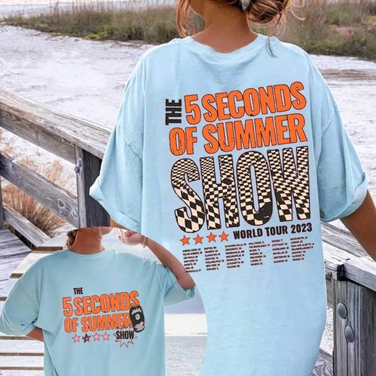 Discover 5 Seconds Of Summer Music Shirt, 5SOS Merch Vintage The Show 2023