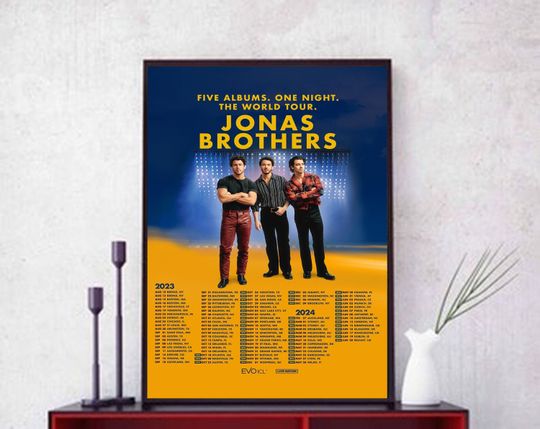 Discover Jonas Brothers Tour 2023 & 2024 Music Poster