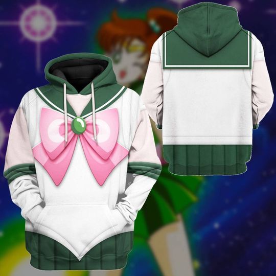 Discover Sailor Jupiter Halloween Costumes Hoodie, Sailor Moon Cosplay Costume