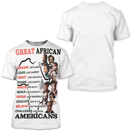 Discover African American Heroes Shirt Rosa Parks Maya Angelou Martin Luther King Malcolm X