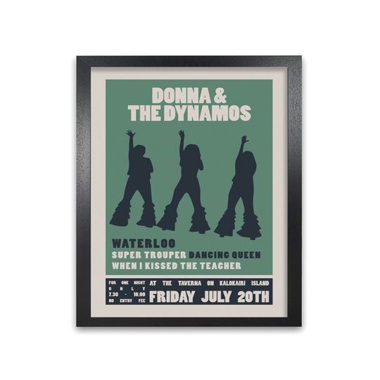 Discover Vintage Donna & the Dynamos Poster Premium Matte Vertical Poster