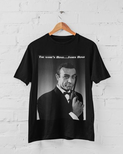 Discover Sean Connery Tshirt, James Bond Shirt, James Bond Sean Connery Tshirt