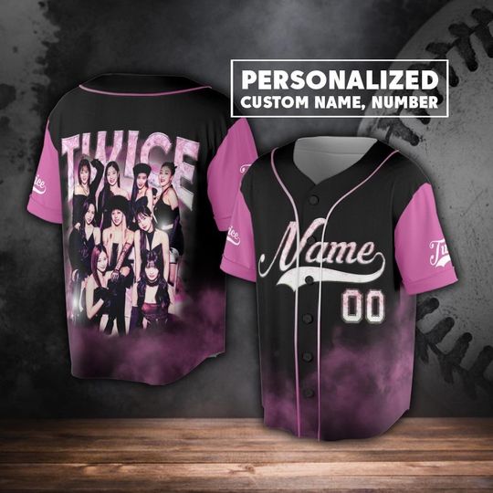 Discover Personalized Name Custom Twice Kpop Baseball Jersey