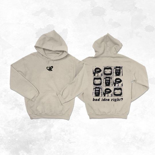 Discover Bad Idea Right? Double Sided Hoodie