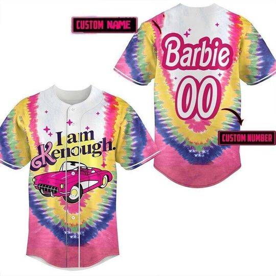 Discover Personalized Barbie I Am Kenough Baseball Jersey, Barbenheimer Baseball Jersey