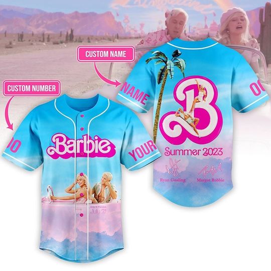 Discover Personalized Barbie I Am Kenough Baseball Jersey, Barbenheimer Baseball Jersey