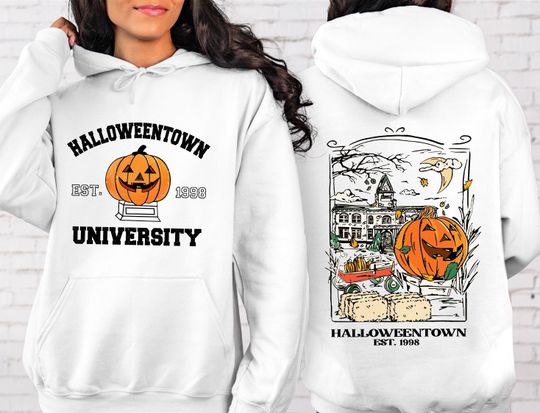 Discover Halloween Town University Hoodie, Halloween Hoodie