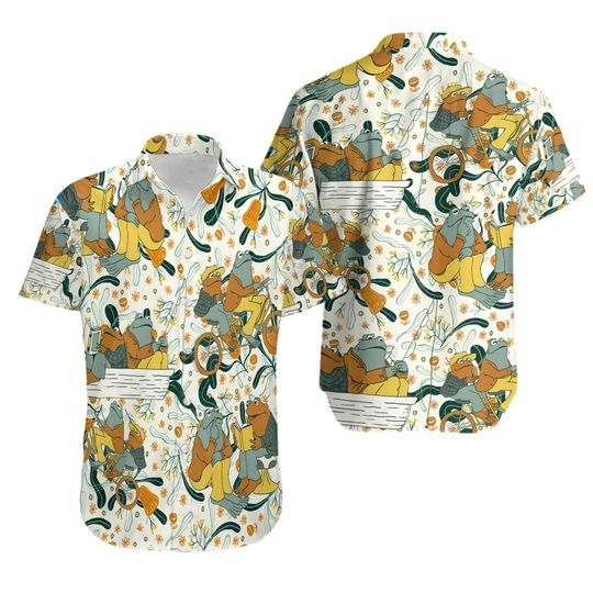 Discover Frog and Toad Hawaiian Shirt, Cottagecore Frog Hawaii Shirt