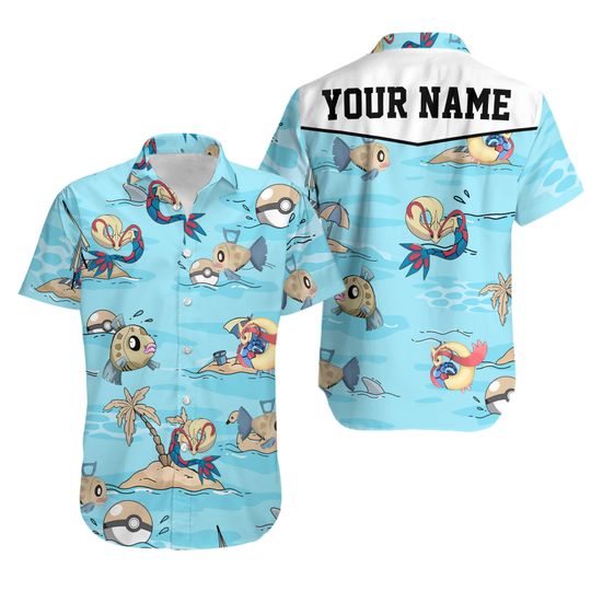 Discover Custom PKM Feebas Hawaiian Pattern Hawaii Shirt