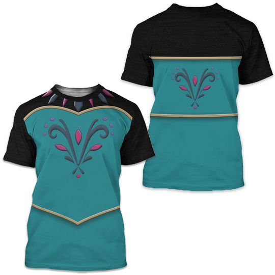 Discover Winter Princess Costume Halloween Cosplay 3D T-Shirt, Halloween Costume For Family Group T-Shirt