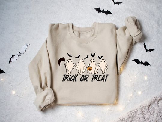Discover Halloween Trick or Treat Sweatshirt, Halloween Sweatshirt, Trick or Treat Sweatshirt
