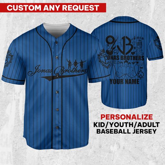 Discover Personalized Jonas Brothers Sucker Color Blue Jersey,Jonas Brothers Baseball Jersey