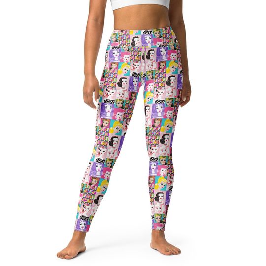 Discover Classic, Vintage, Fashion Doll Party, Original Artwork, All Over Print Adult Leggings