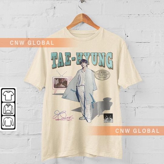 Discover Bts V Comic Shirt, 90S Vintage Merch Art Love Me Again Layover Album