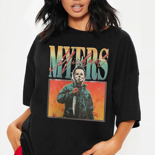 Discover MICHAEL MYERS Vintage Shirt, Michael Myers Homage Tshirt