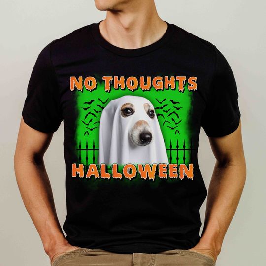Discover Funny Halloween Dog Meme T-Shirt, Halloween T-Shirt, Spooky T-Shirt