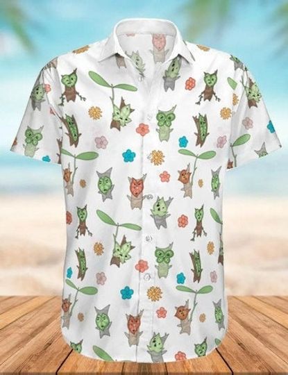 Discover Zelda Majora And Korok Hawaiian Shirt, Zelda items shirt, Zelda Hawaiian Shirt