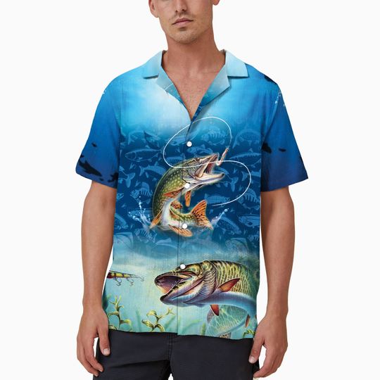 Discover Fishing Dad Hawaiian Shirt, the Men the Myth The Fishing Legend Hawaii Shirt