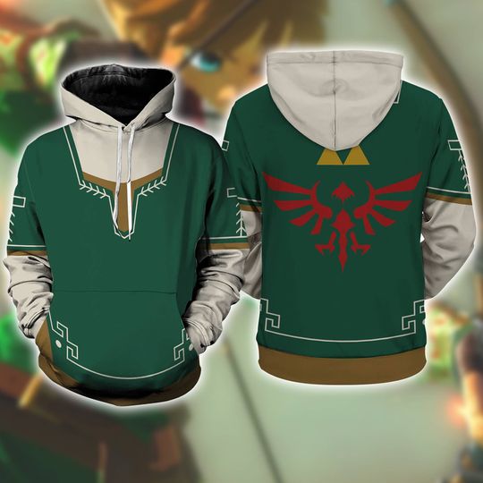 Discover The Legend Of Zelda 3D Hoodie, Costume Halloween Cosplay 3D Hoodie, Halloween Costume For Family Group Hoodie
