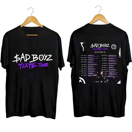 Discover Junior H 2023 Concert Shirt, US Sad Boyz Tour 2023 Shirt, Sad Boyz 2023 Concert Shirt, Junior H Fan Shirt, Junior H Shirt Gift
