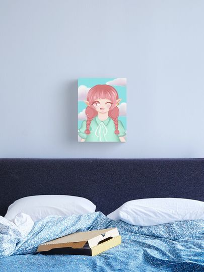 Discover cute anime girl | Canvas Print