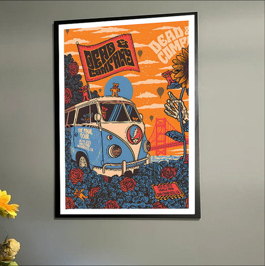 Discover Dead & Company Jul 14, 2023 Oracle Park San Francisco Poster