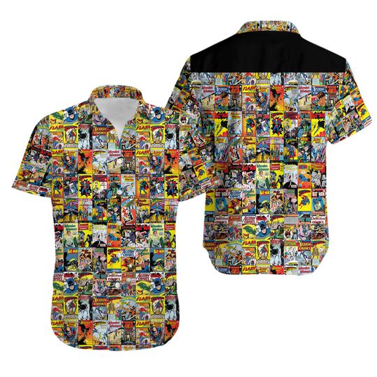 Discover Vintage Hero Men's Hawaiian Shirt