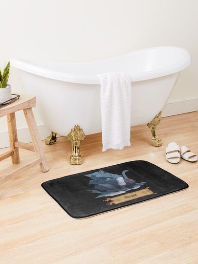 Discover Stealthy Cat: The Feline Rogue - RPG Character | Bath Mat