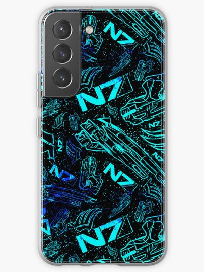 Discover Paragon Shepard Pattern | Effect Mass Gaming Gamer Sci-Fi | Samsung Galaxy Phone Case