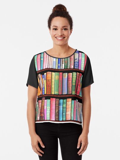 Discover Bookworm Antique book library, vintage book shelf | Chiffon Top