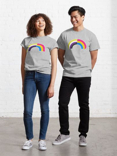 Discover Non-Binary Pan Rainbow | Classic T-Shirt
