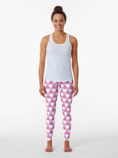 Discover PInk polka dot pattern | Leggings