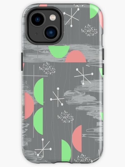 Discover Mid-century Modern Half Moons | iPhone Case