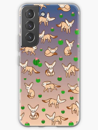 Discover Fennec Fox Pattern  | Samsung Galaxy Phone Case